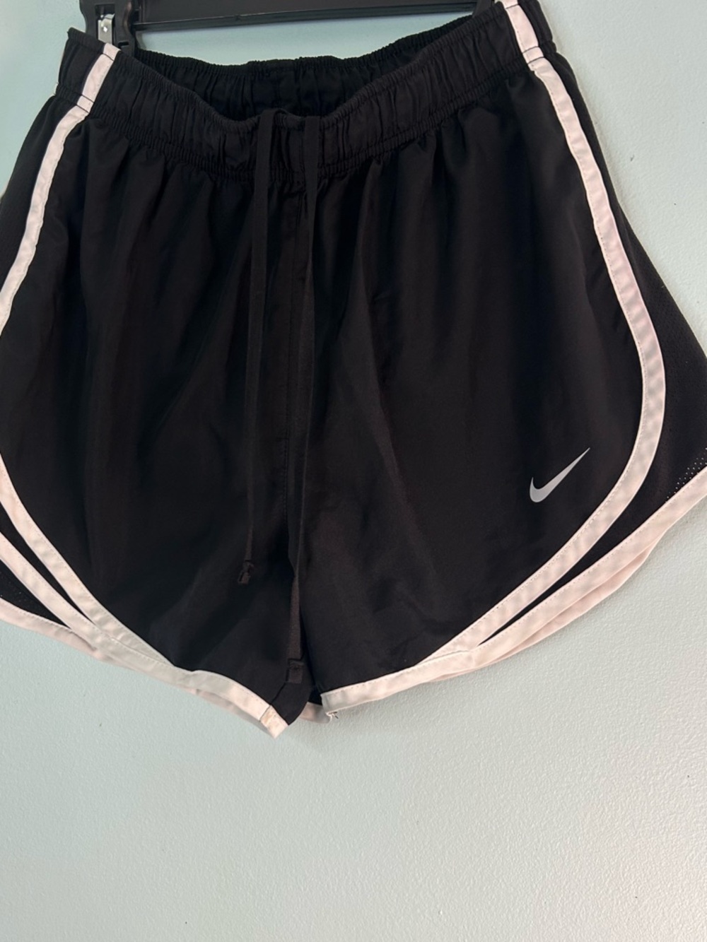 Nike Black Athletic Shorts with White Trim